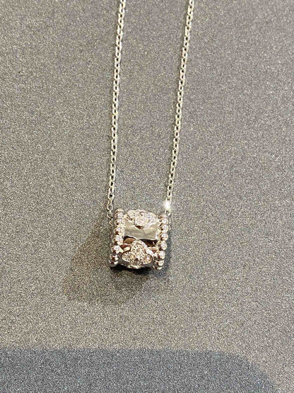 [ORA]PERLEE PEDANT SIVLER DIAMOND NECKLACE