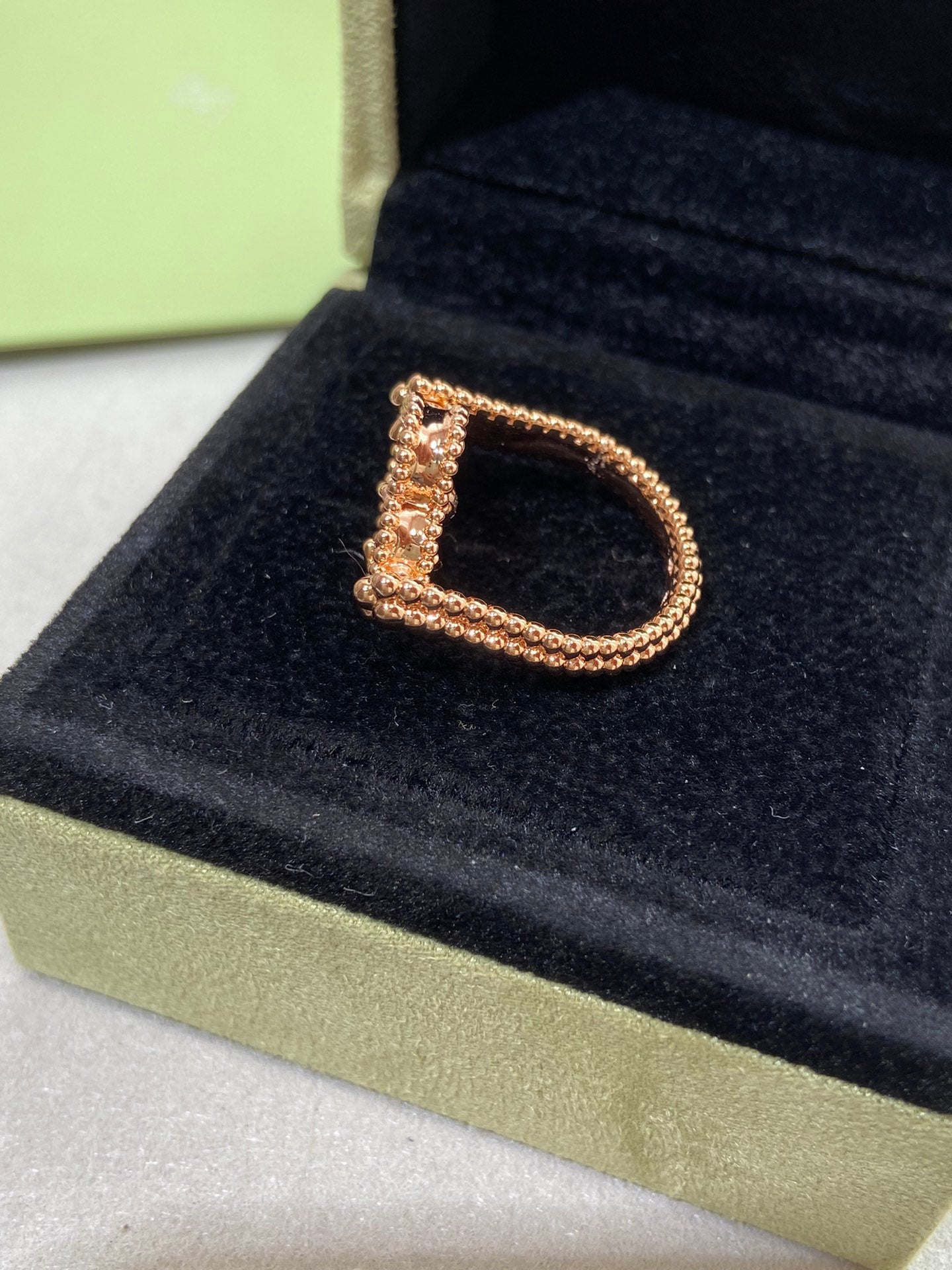 [ORA]CLOVER RIVERSIBLE RING ROSE GOLD COLLECTION