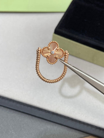 [ORA]CLOVER RIVERSIBLE RING ROSE GOLD COLLECTION