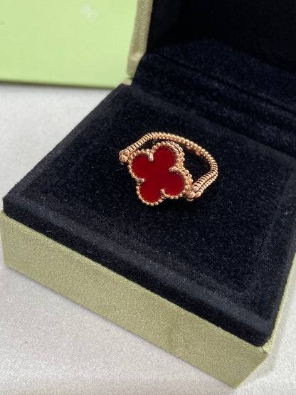 [ORA]CLOVER RIVERSIBLE RING ROSE GOLD COLLECTION