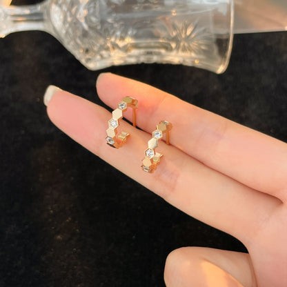 [ORA]BEE LOVE DIAMOND HOOP EARRINGS