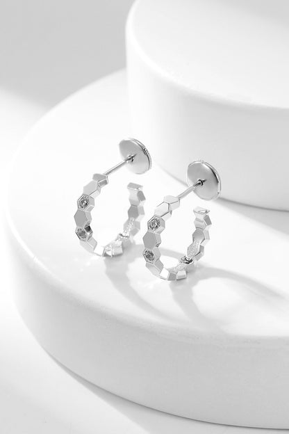 [ORA]BEE LOVE DIAMOND HOOP EARRINGS