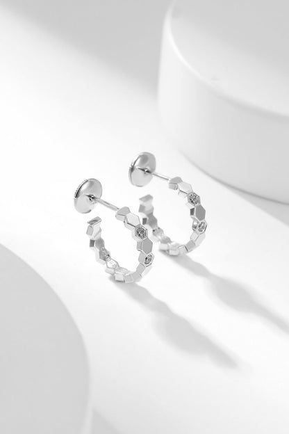 [ORA]BEE LOVE DIAMOND HOOP EARRINGS