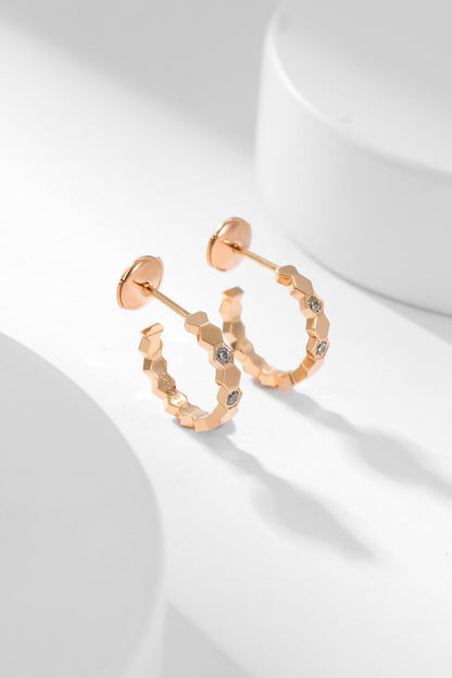 [ORA]BEE LOVE DIAMOND HOOP EARRINGS