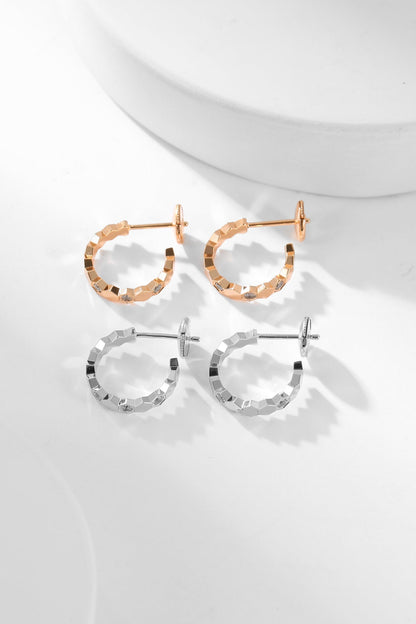 [ORA]BEE LOVE DIAMOND HOOP EARRINGS