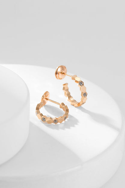 [ORA]BEE LOVE DIAMOND HOOP EARRINGS