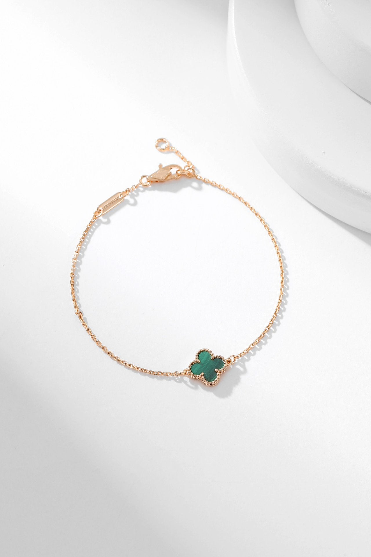 [ORA]CLOVER BRACELET MALACHITE 1 MOTIF