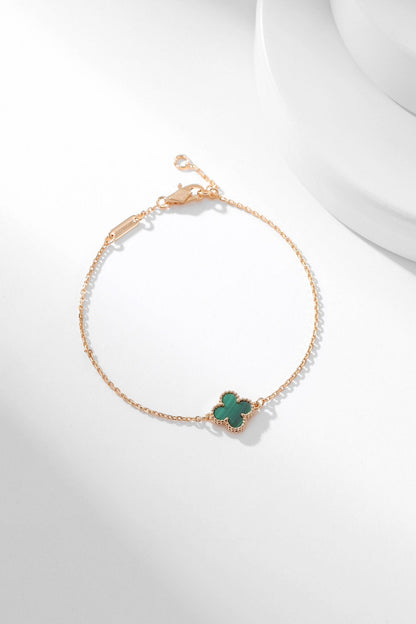 [ORA]CLOVER BRACELET MALACHITE 1 MOTIF