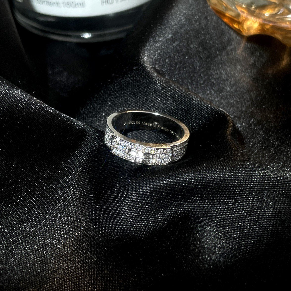 [ORA]KELLY SILVER DIAMOND RING
