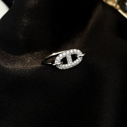 [ORA]RONDE SMALL SILVER DIAMOND RING