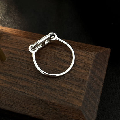 [ORA]RONDE SMALL SILVER DIAMOND RING