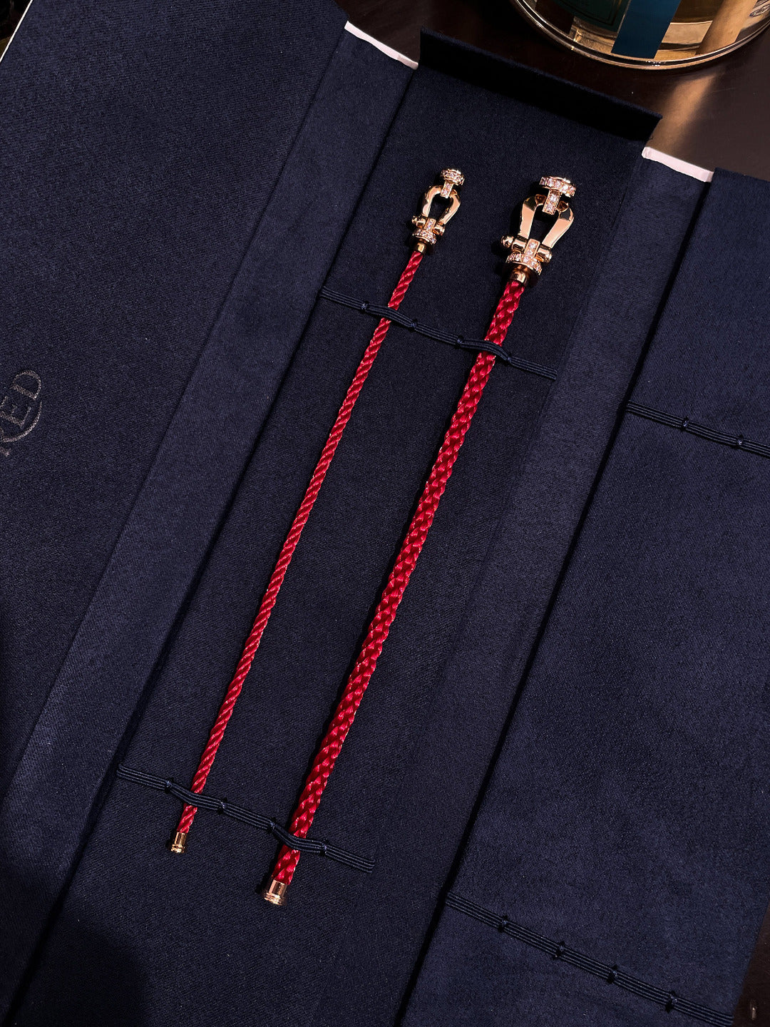 [ORA]FORCE 10 HALF DIAMOND PINK GOLD RED CORDERI LARGE AND MEDIUM MODEL