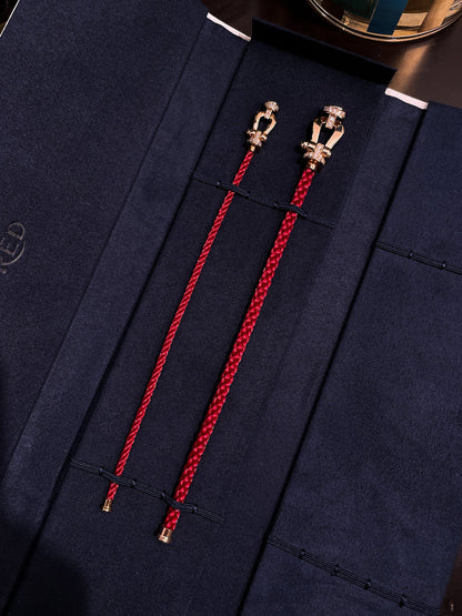 [ORA]FORCE 10 HALF DIAMOND PINK GOLD RED CORDERI LARGE AND MEDIUM MODEL