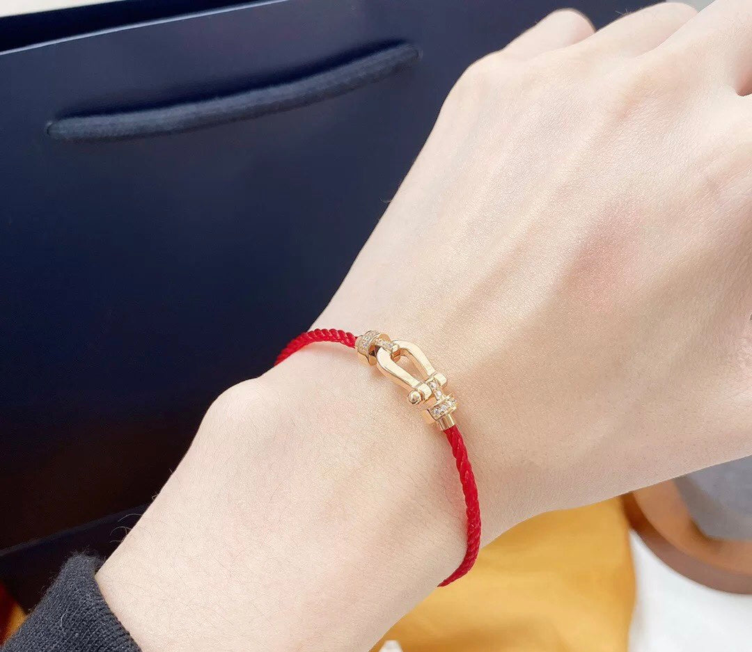 [ORA]FORCE 10 HALF DIAMOND PINK GOLD RED CORDERI LARGE AND MEDIUM MODEL