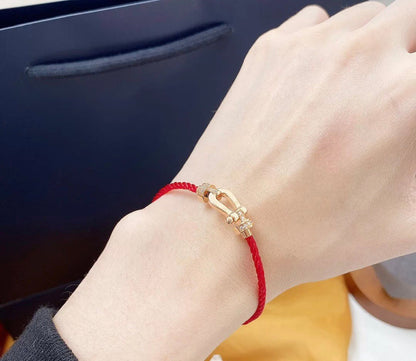 [ORA]FORCE 10 HALF DIAMOND PINK GOLD RED CORDERI LARGE AND MEDIUM MODEL