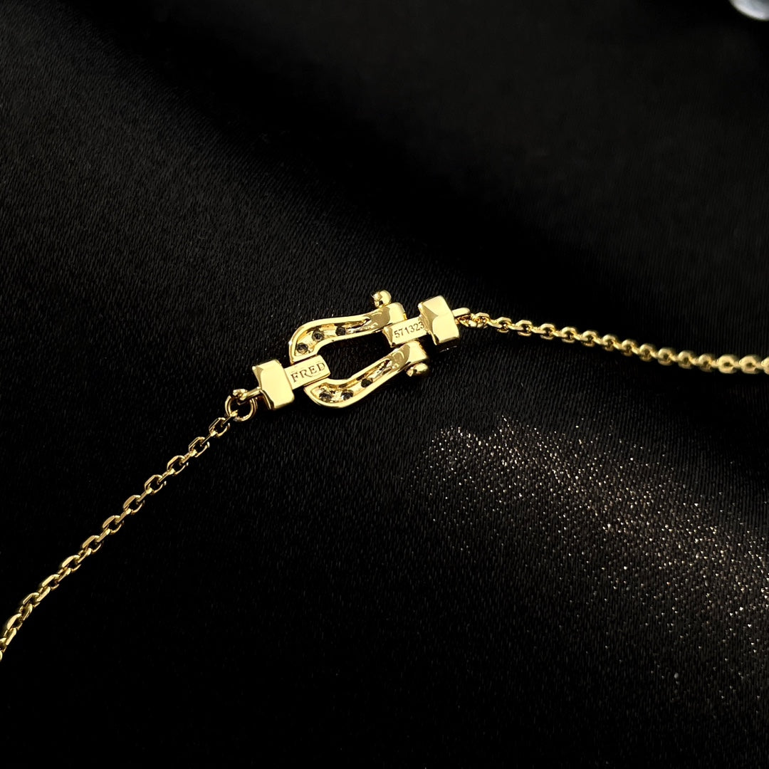 [ORA]FORCE 10 FULL DIAMOND BUCKLE CHAIN LINK MINI MODEL