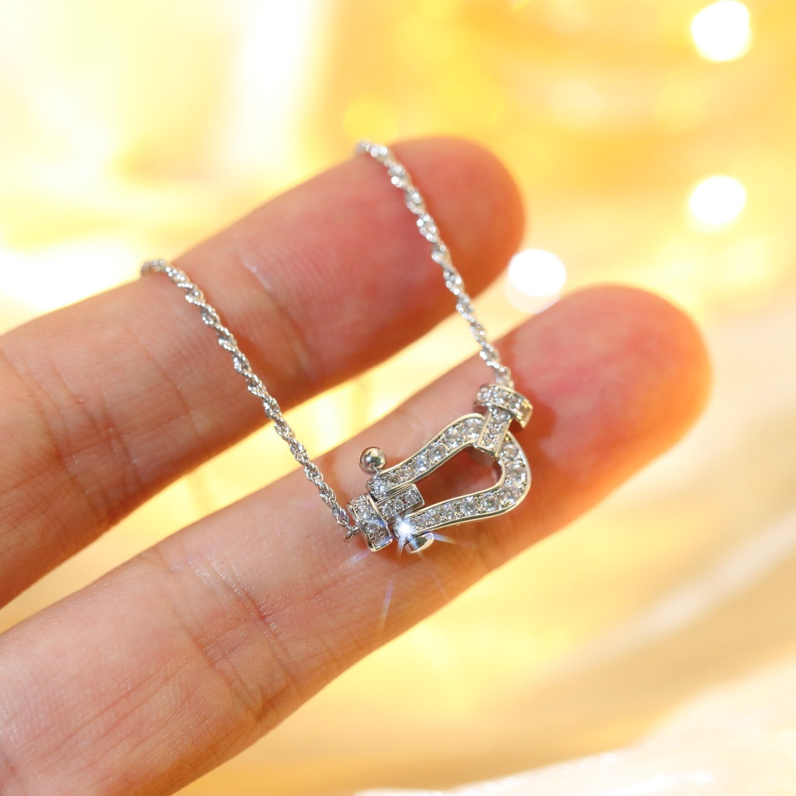 [ORA]FORCE 10 DIAMOND SILVER NECKLACE MINI MODEL