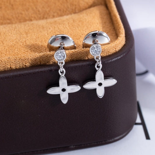 [ORA]VIDYLLE SILVER DIAMOND MINI DROP EARRINGS