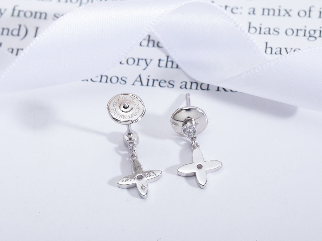 [ORA]VIDYLLE SILVER DIAMOND MINI DROP EARRINGS