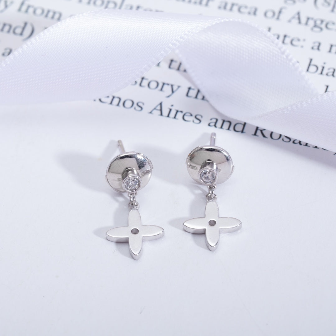 [ORA]VIDYLLE SILVER DIAMOND MINI DROP EARRINGS