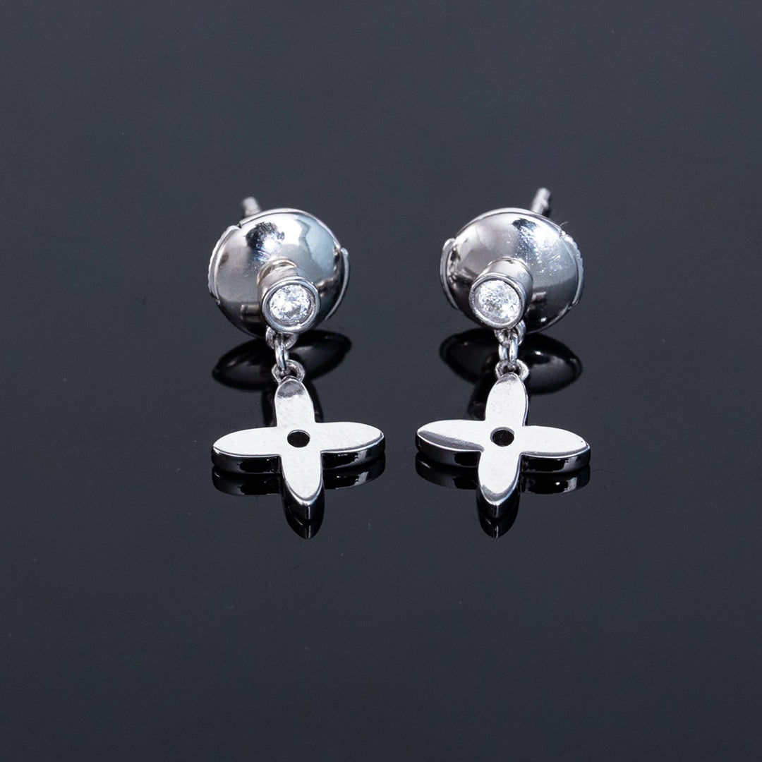 [ORA]VIDYLLE SILVER DIAMOND MINI DROP EARRINGS