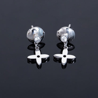 [ORA]VIDYLLE SILVER DIAMOND MINI DROP EARRINGS