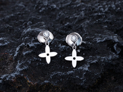 [ORA]VIDYLLE SILVER DIAMOND MINI DROP EARRINGS