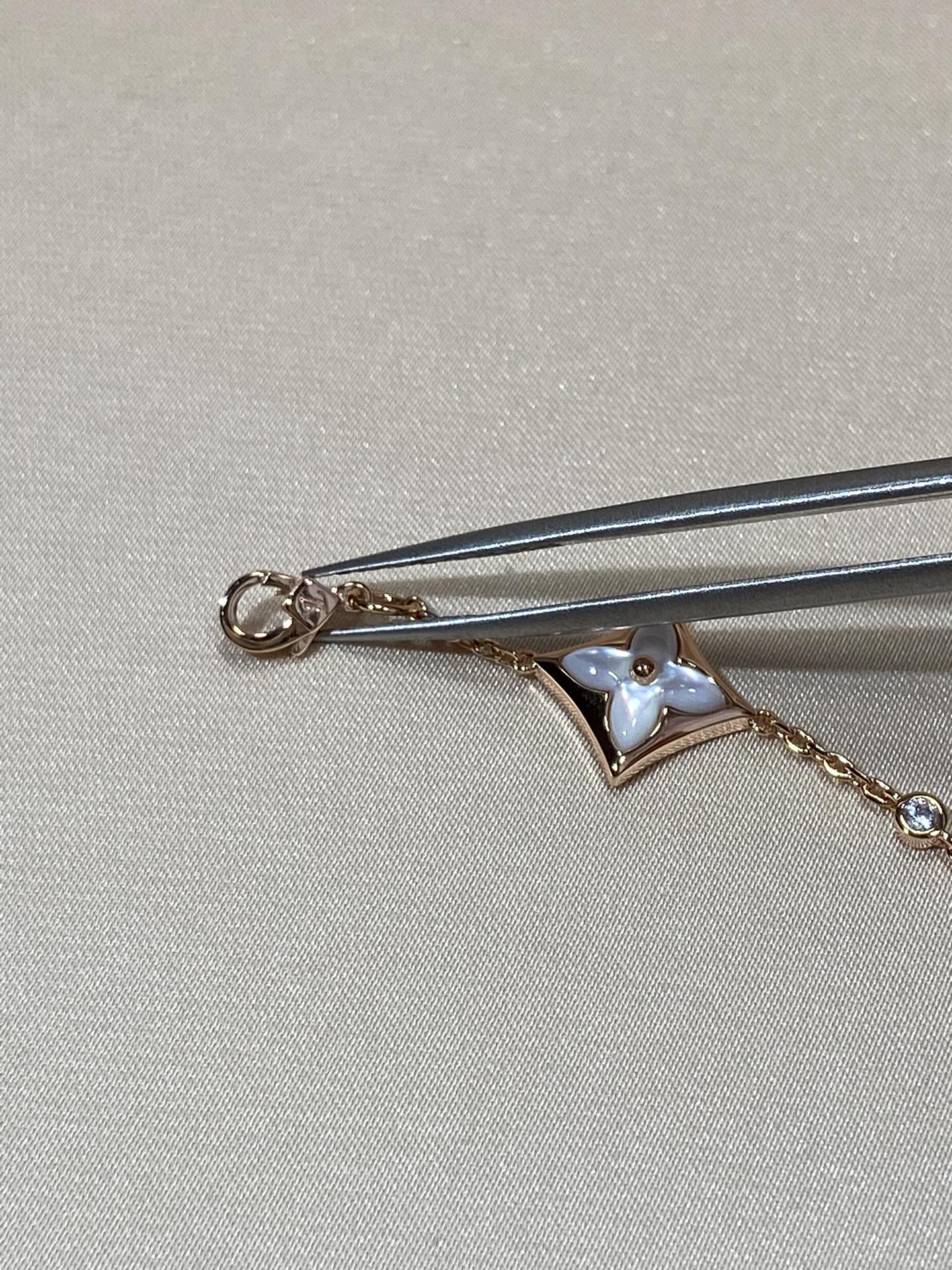 [ORA]STAR 4 MOTIF MOP DIAMOND PINK GOLD BRACELET