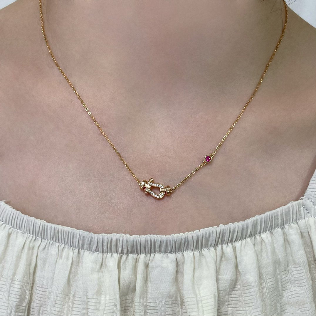 [ORA]FORCE 10 DIAMOND PINK GOLD NECKLACE
