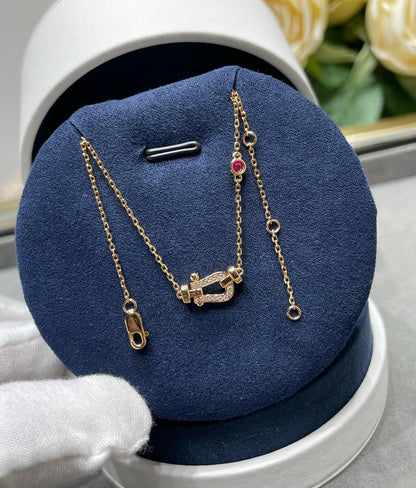 [ORA]FORCE 10 DIAMOND PINK GOLD NECKLACE