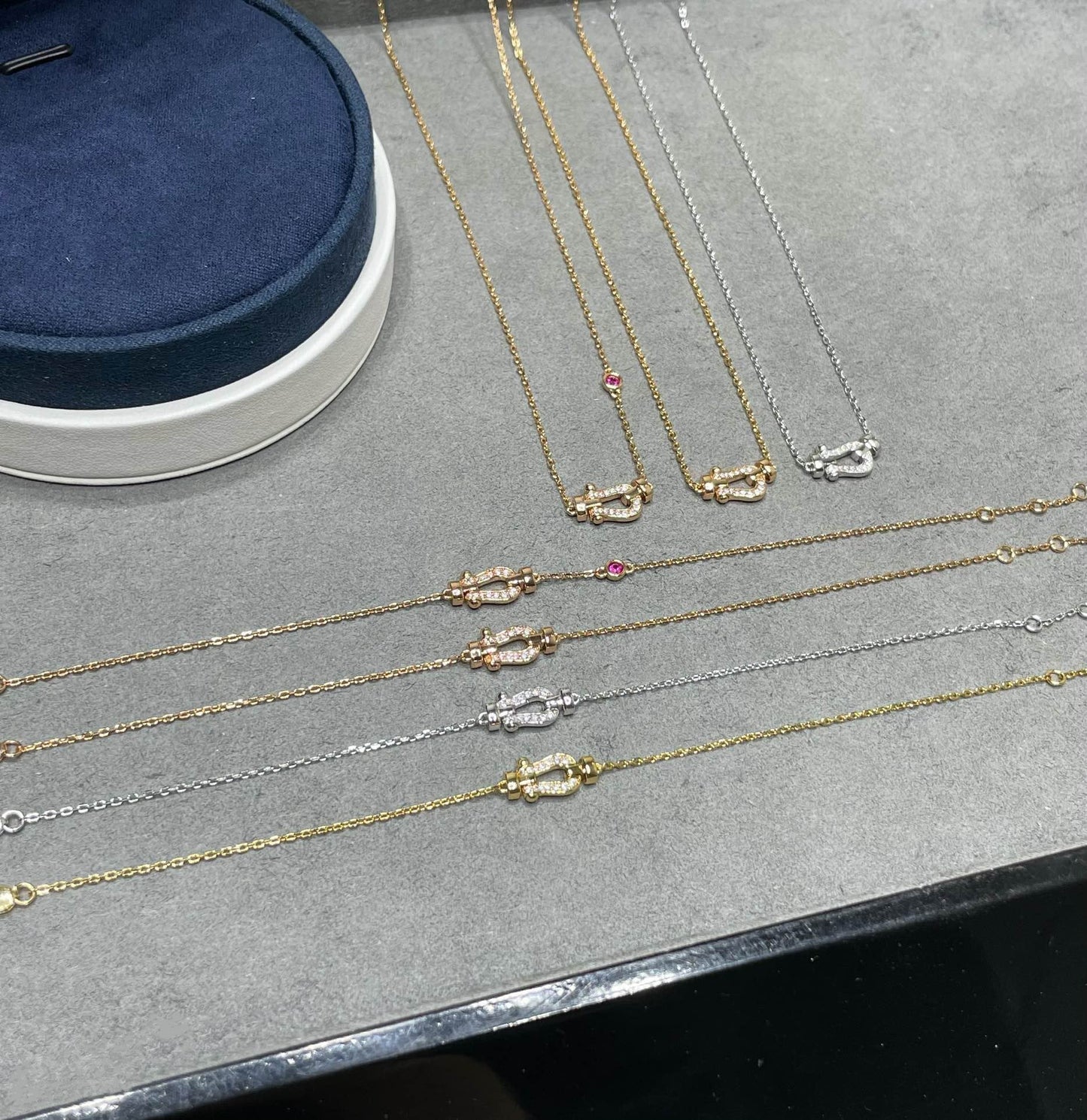 [ORA]FORCE 10 DIAMOND PINK GOLD NECKLACE