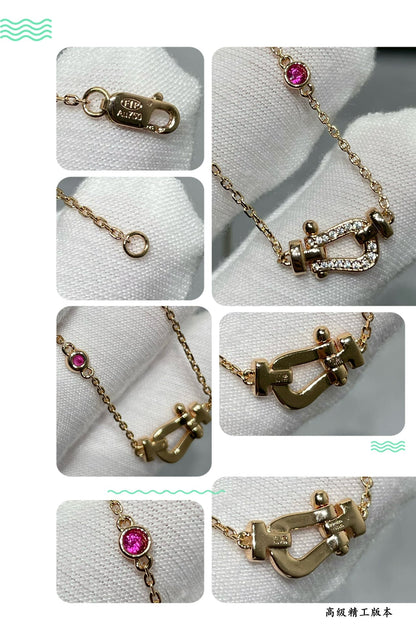 [ORA]FORCE 10 DIAMOND PINK GOLD NECKLACE