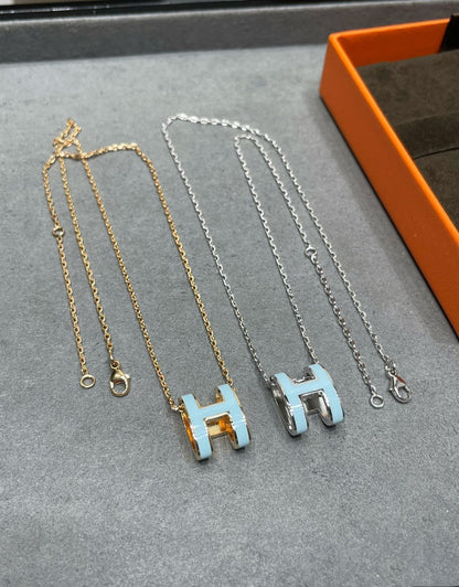 [ORA]POP H SKY BLUE NECKLACE