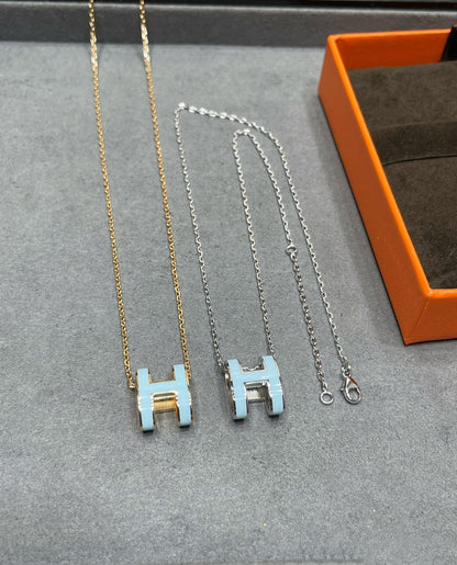 [ORA]POP H SKY BLUE NECKLACE