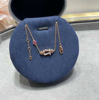 [ORA]FORCE 10 DIAMOND CHAIN LINK PINK GOLD BRACELET