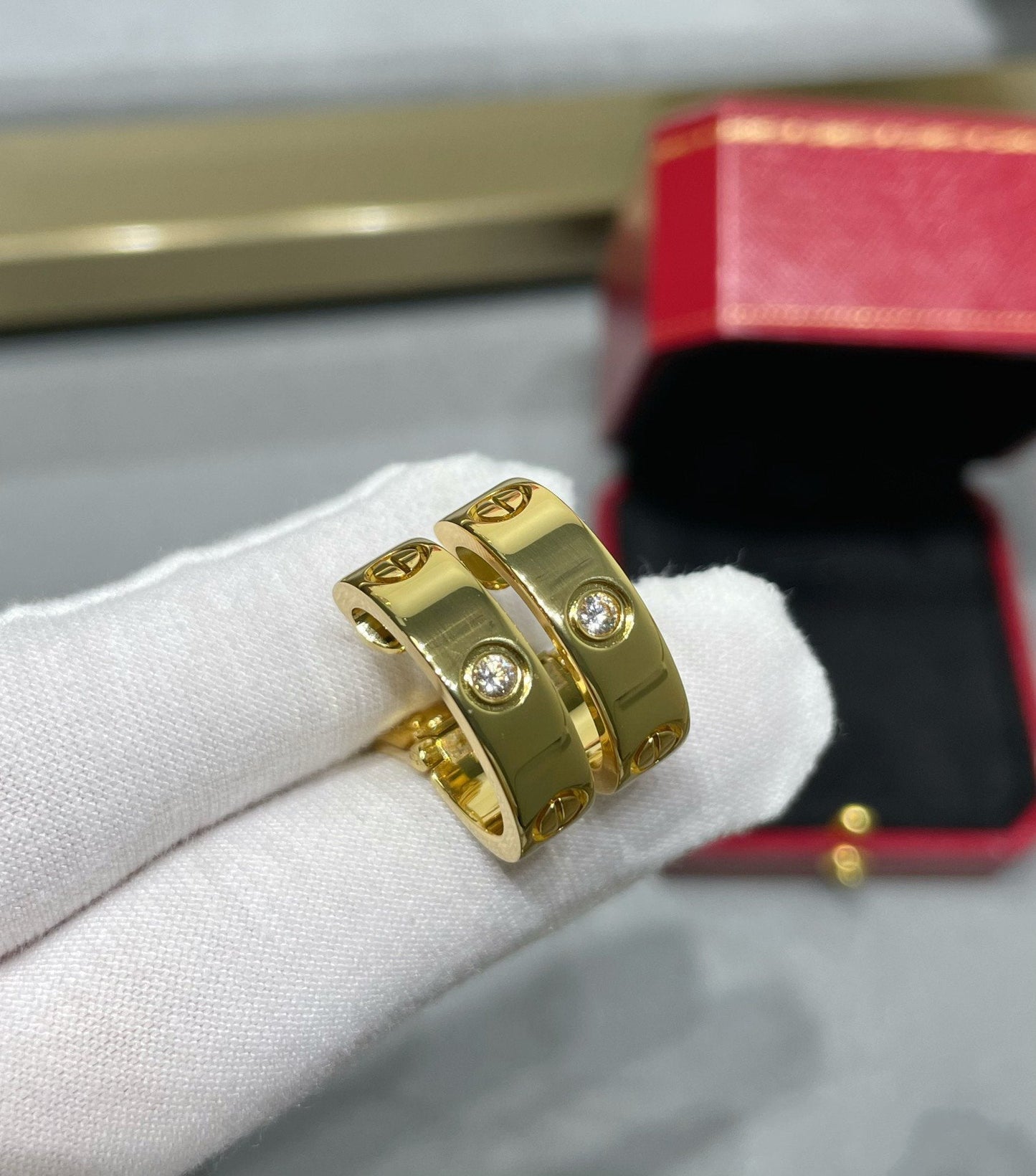 [ORA]LOVE 5.5MM 1 DIAMOND EARRINGS