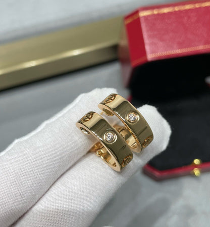 [ORA]LOVE 5.5MM 1 DIAMOND EARRINGS