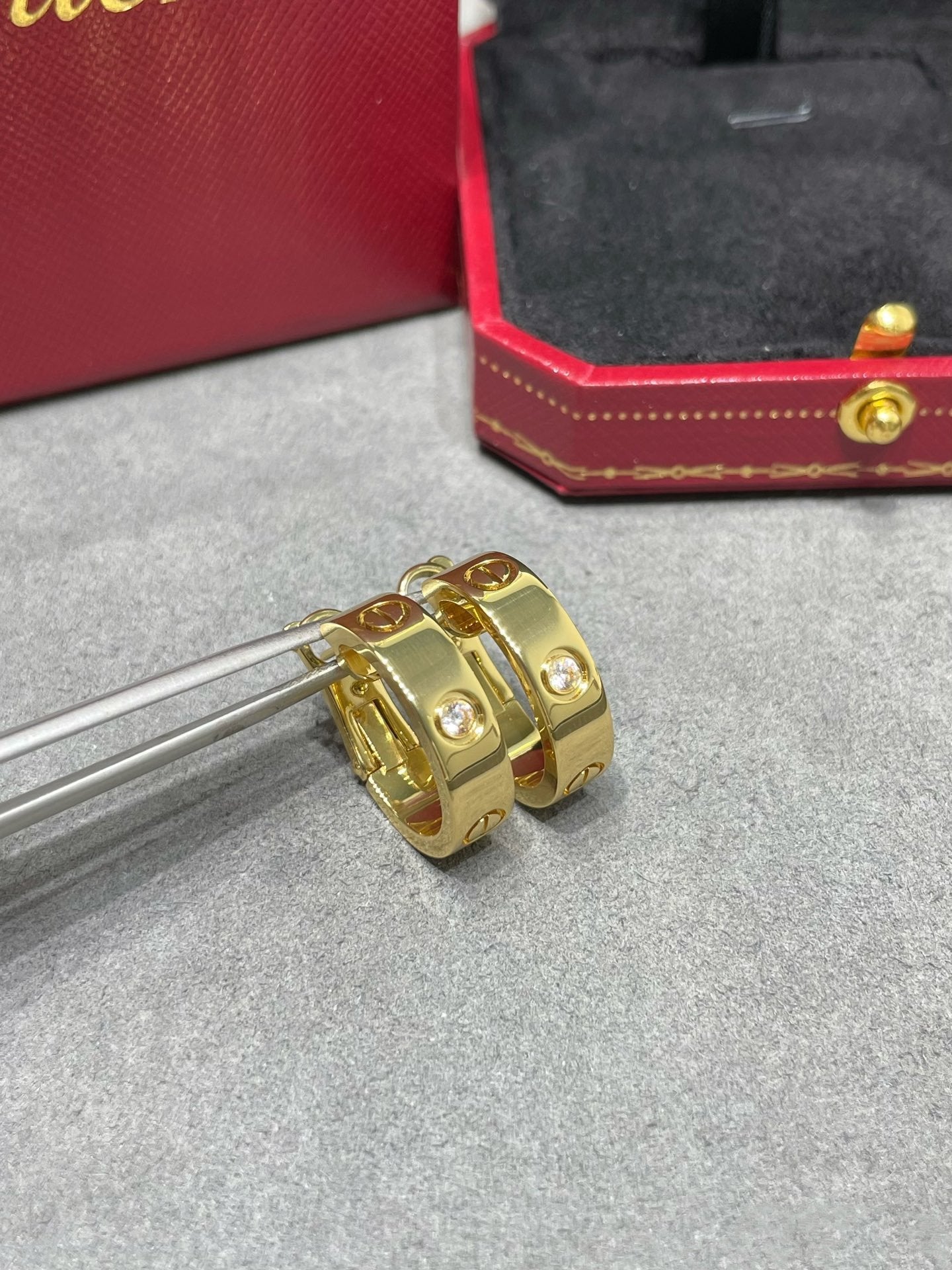 [ORA]LOVE 5.5MM 1 DIAMOND EARRINGS