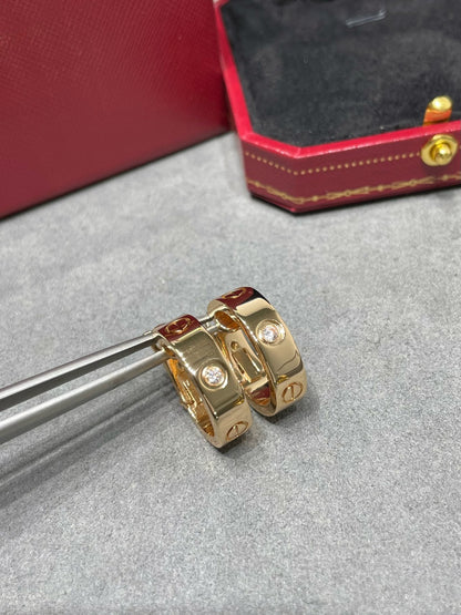 [ORA]LOVE 5.5MM 1 DIAMOND EARRINGS