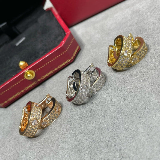 [ORA]LOVE 5.5MM DIAMOND PAVED EARRINGS