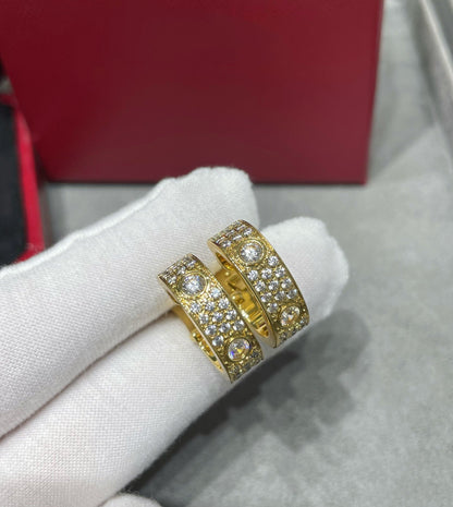 [ORA]LOVE 5.5MM DIAMOND PAVED EARRINGS