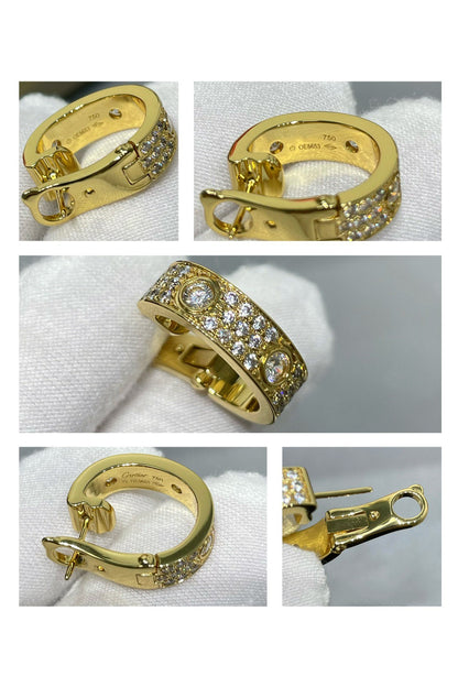 [ORA]LOVE 5.5MM DIAMOND PAVED EARRINGS