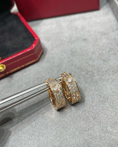 [ORA]LOVE 5.5MM DIAMOND PAVED EARRINGS