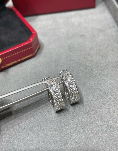 [ORA]LOVE 5.5MM DIAMOND PAVED EARRINGS