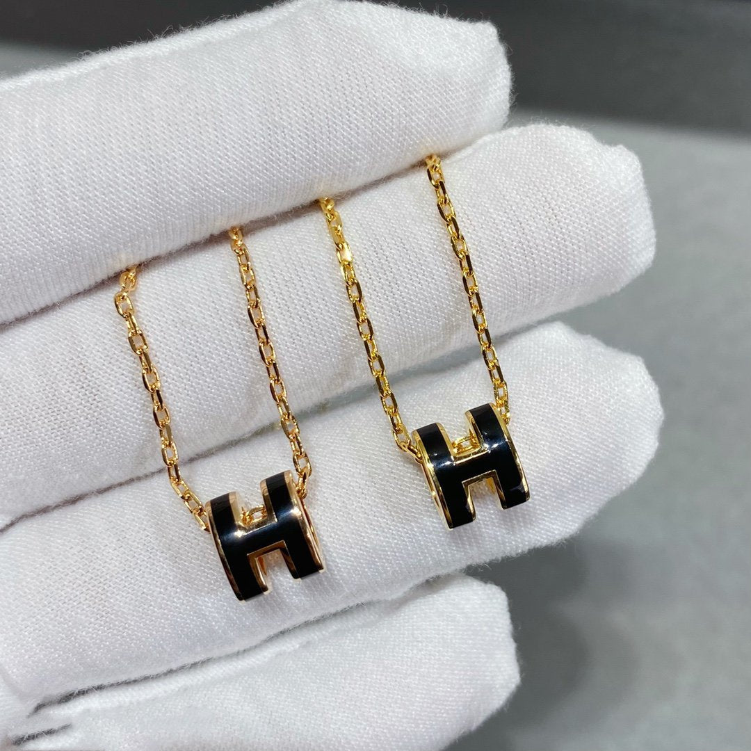 [ORA]MINI POP H NECKLACE