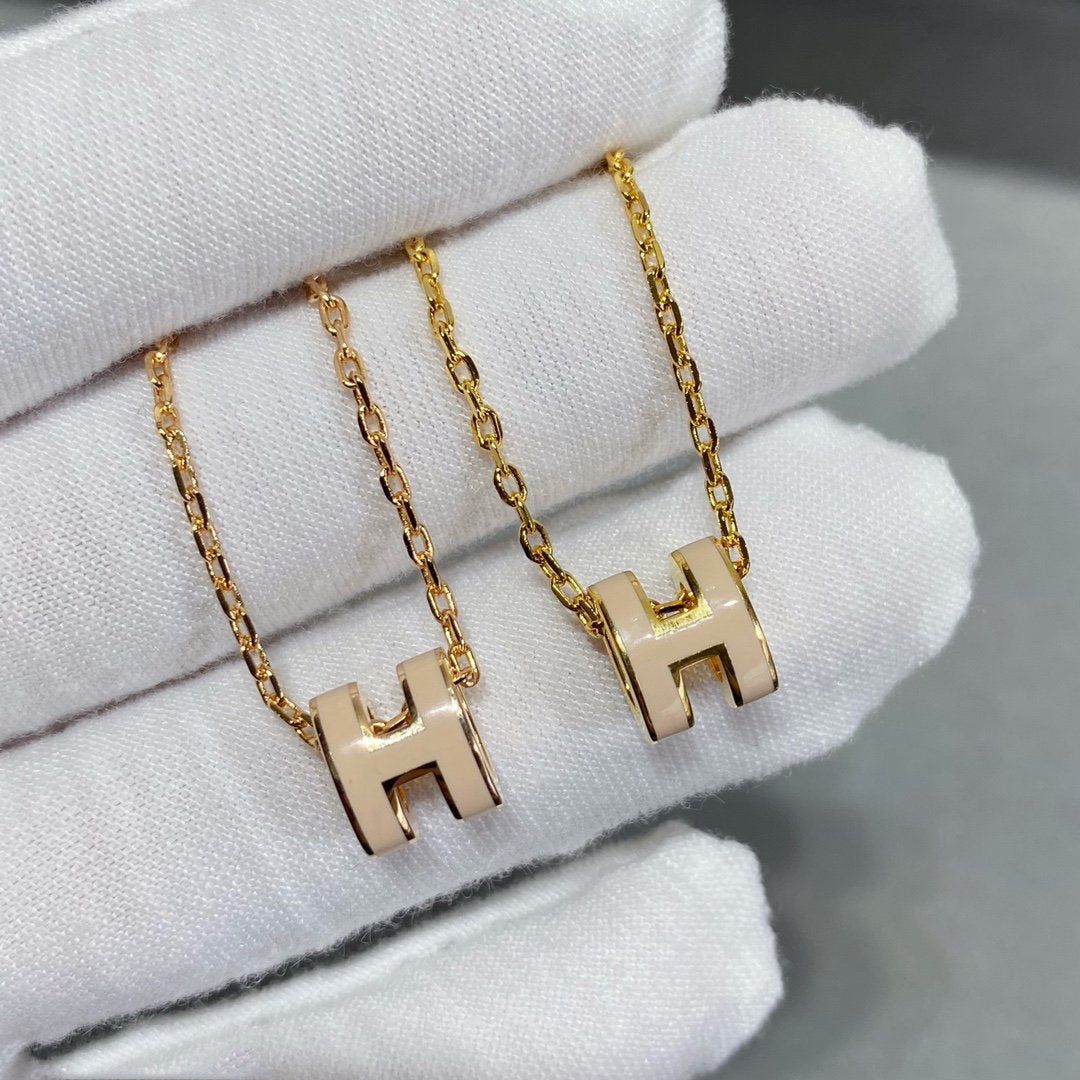 [ORA]MINI POP H NECKLACE