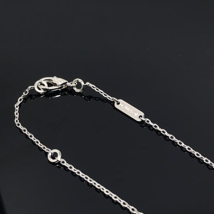 [ORA]CLOVER PIETERSIT SILBER LANGE HALSKETTE