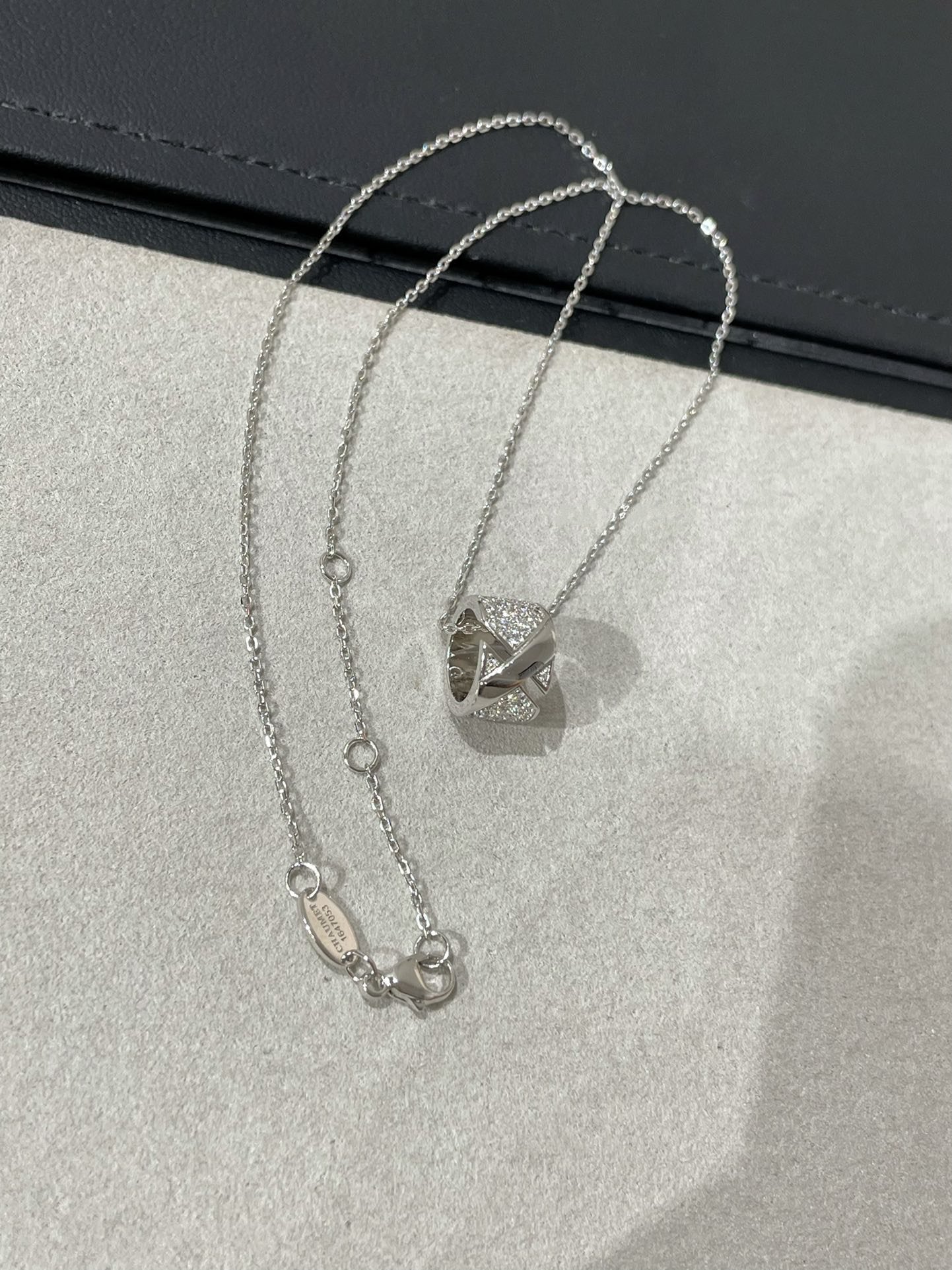 [ORA]LIENS EVIDENCE DIAMOND PAVED NECKLACE