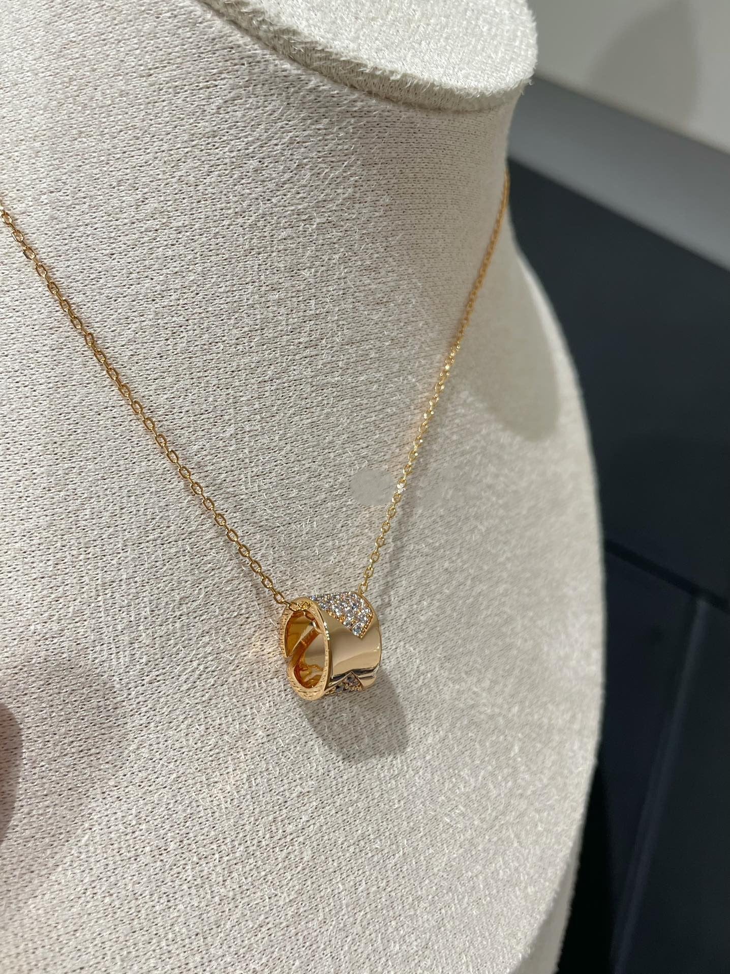 [ORA]LIENS EVIDENCE DIAMOND PAVED NECKLACE