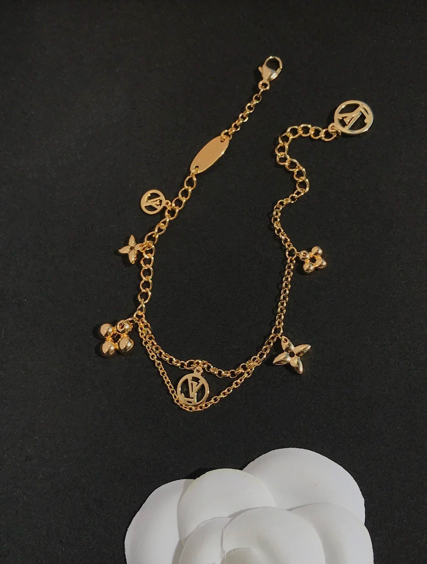 [ORA]BLOOMING PINK GOLD MOP BRACELET